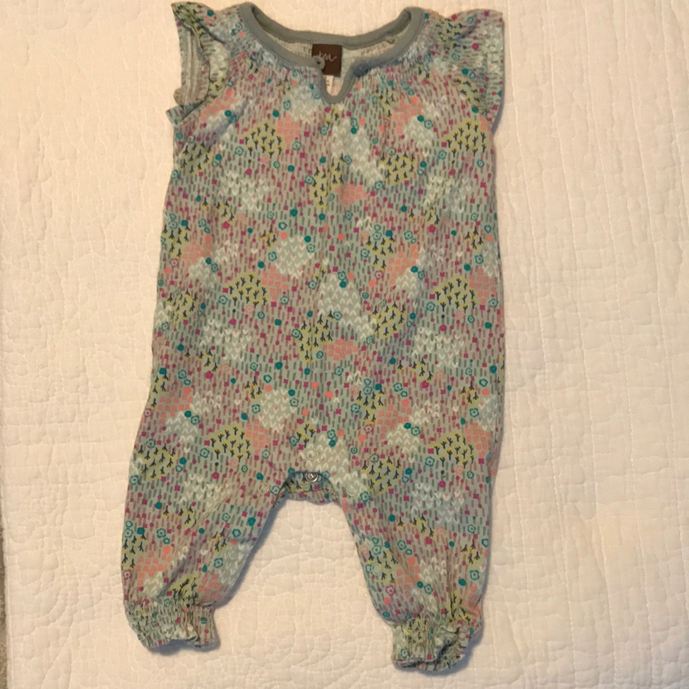 Multicolored printed Romper by Tea Collection